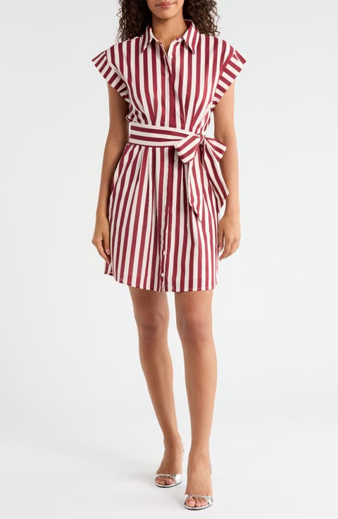Samera Stripe Cotton Minidress
