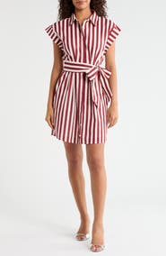 SUGARLIPS Samera Stripe Cotton Minidress