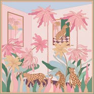Jessie Zhao New York Double Sided Silk Scarf Of Indoor Forest