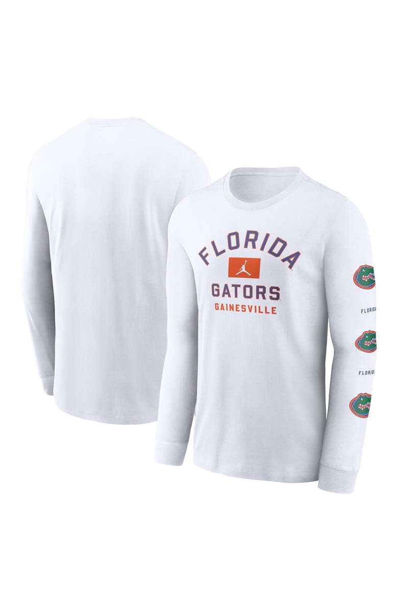 Jordan Brand Men's Jordan Brand White Florida Gators Primetime Classic Location Long Sleeve T-Shirt, Main, color, White