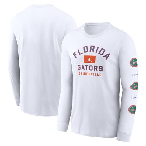 Men's Jordan Brand White Florida Gators Primetime Classic Location Long Sleeve T-Shirt