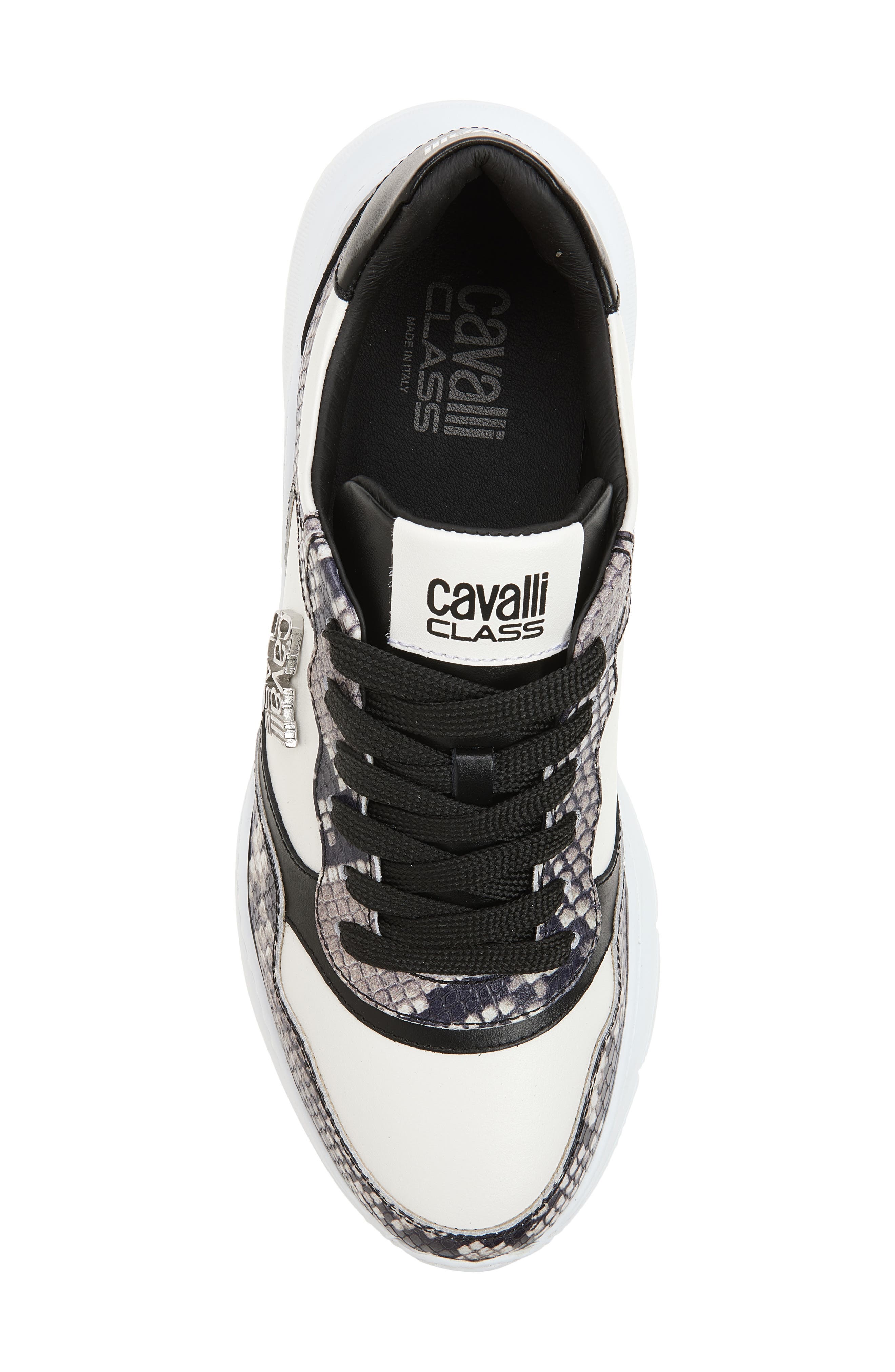Roberto Cavalli Side Logo Sneaker, Alternate, color, Roccia