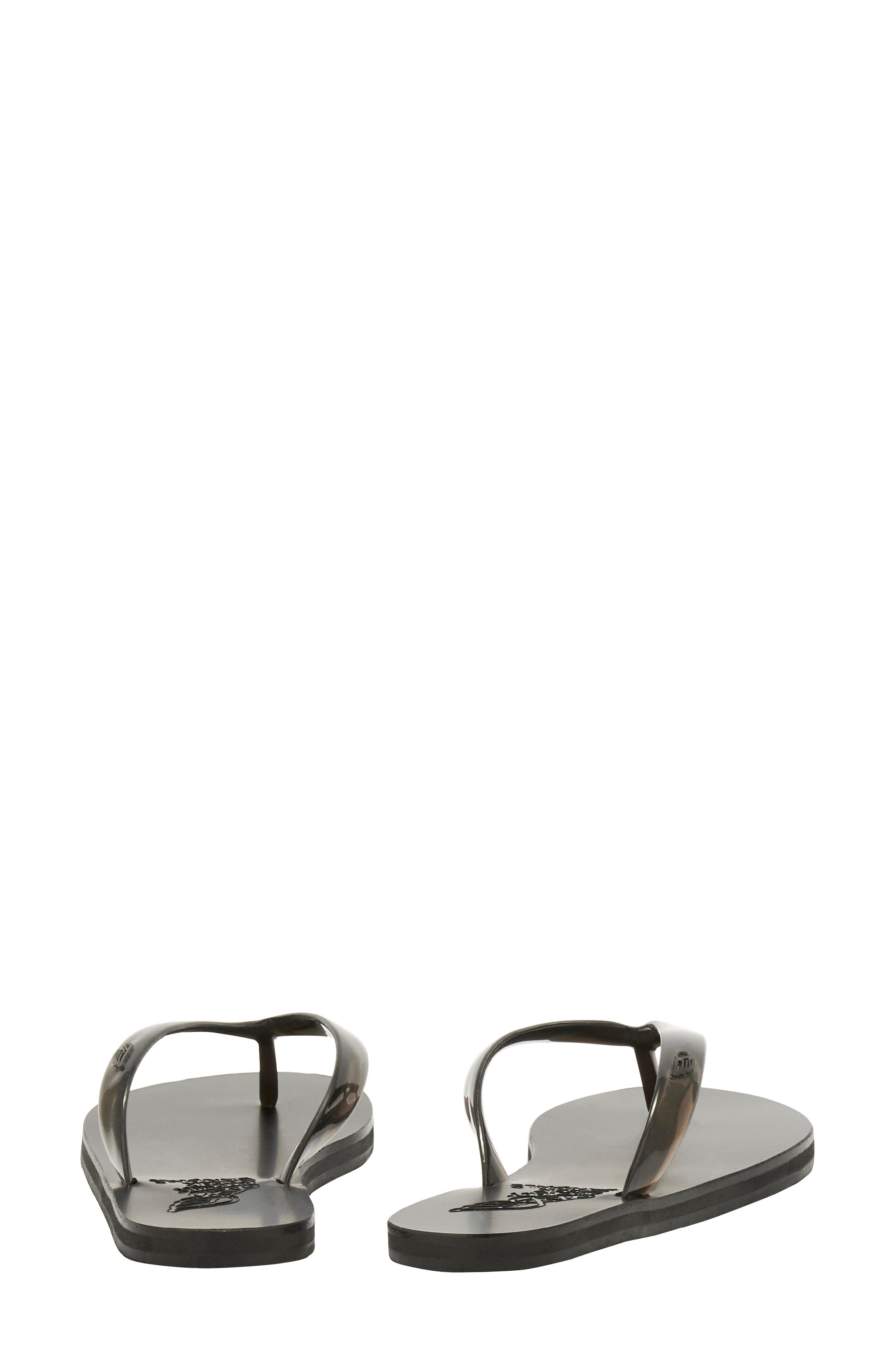 Ancient Greek Sandals Saionara Jelly Flip Flop, Alternate, color, Black