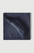 Brunello Cucinelli Regimental stripe silk pocket square