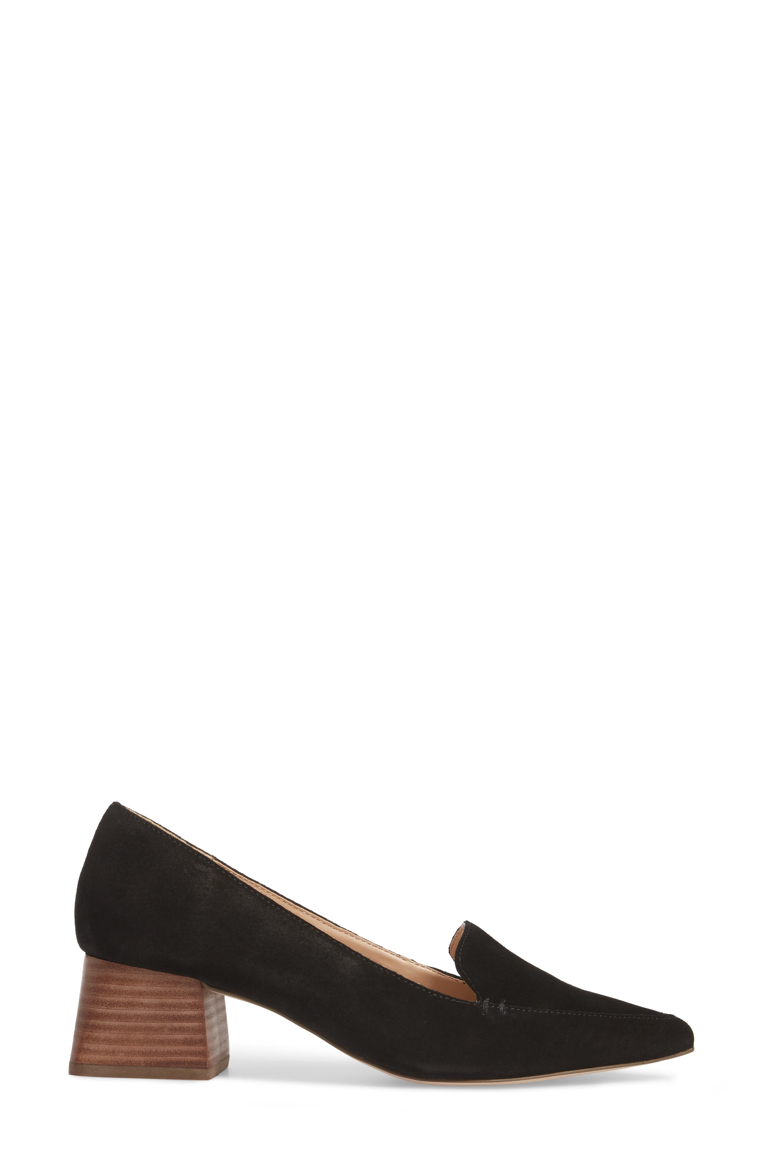Sole Society Mavis Flare Heel Loafer, Alternate, color, 