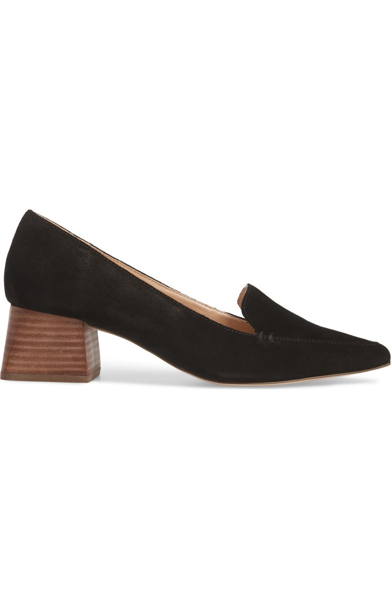 Sole Society Mavis Flare Heel Loafer, Alternate, color,