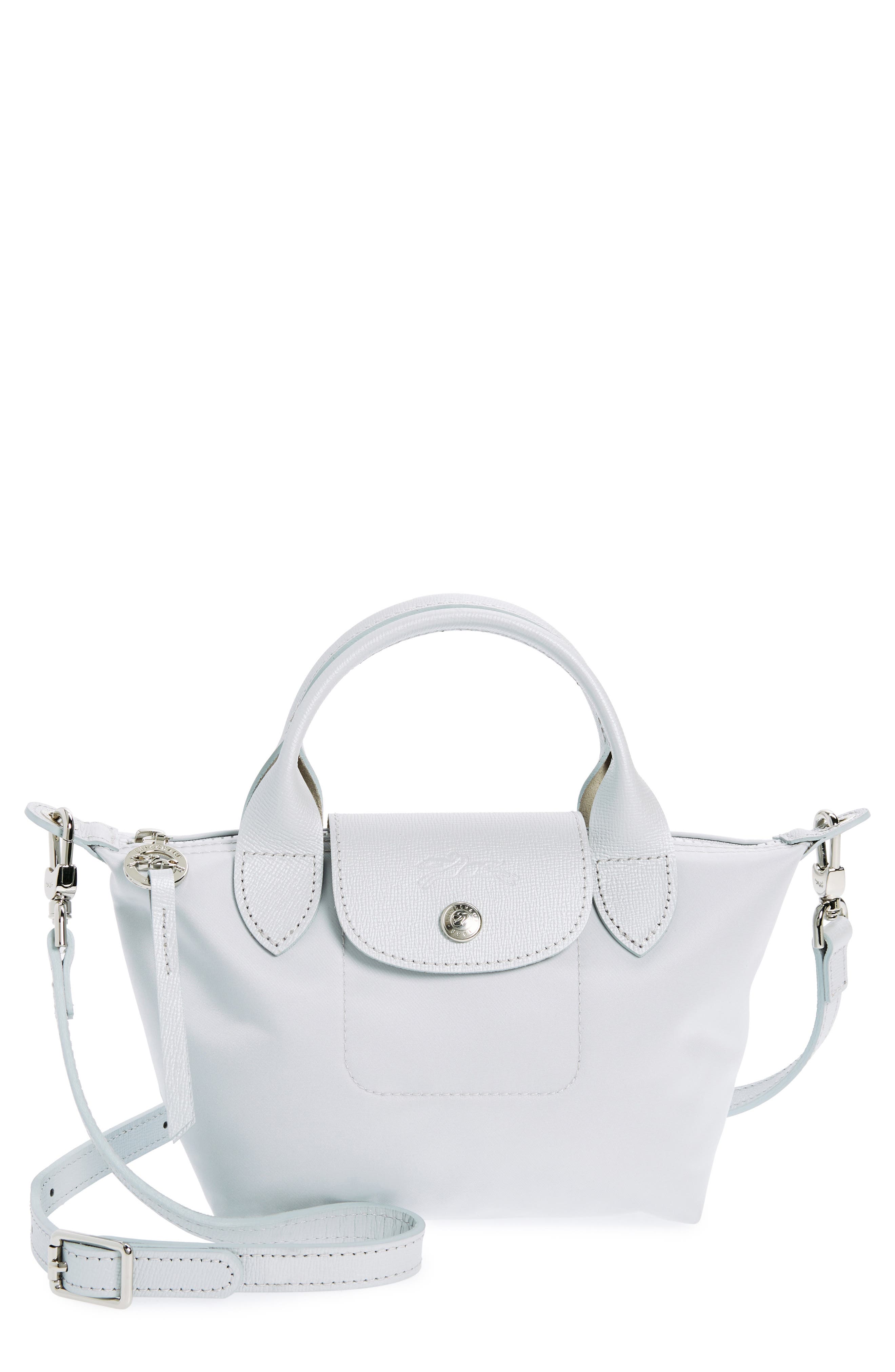 Extra Small Le Pliage Crossbody Bag, Main, color, SILVER