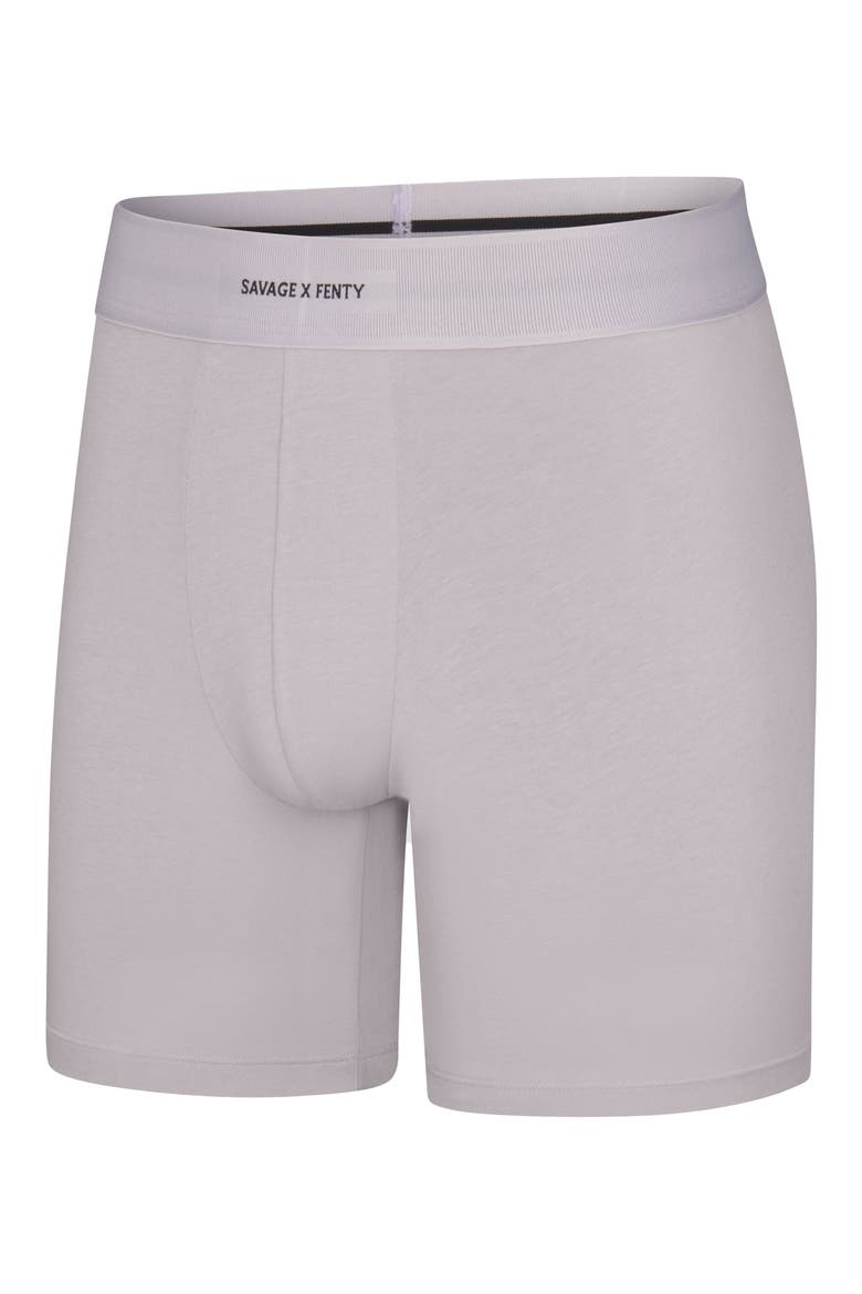 Savage X Cotton Blend Boxer Briefs, Alternate, color, STILL GREY