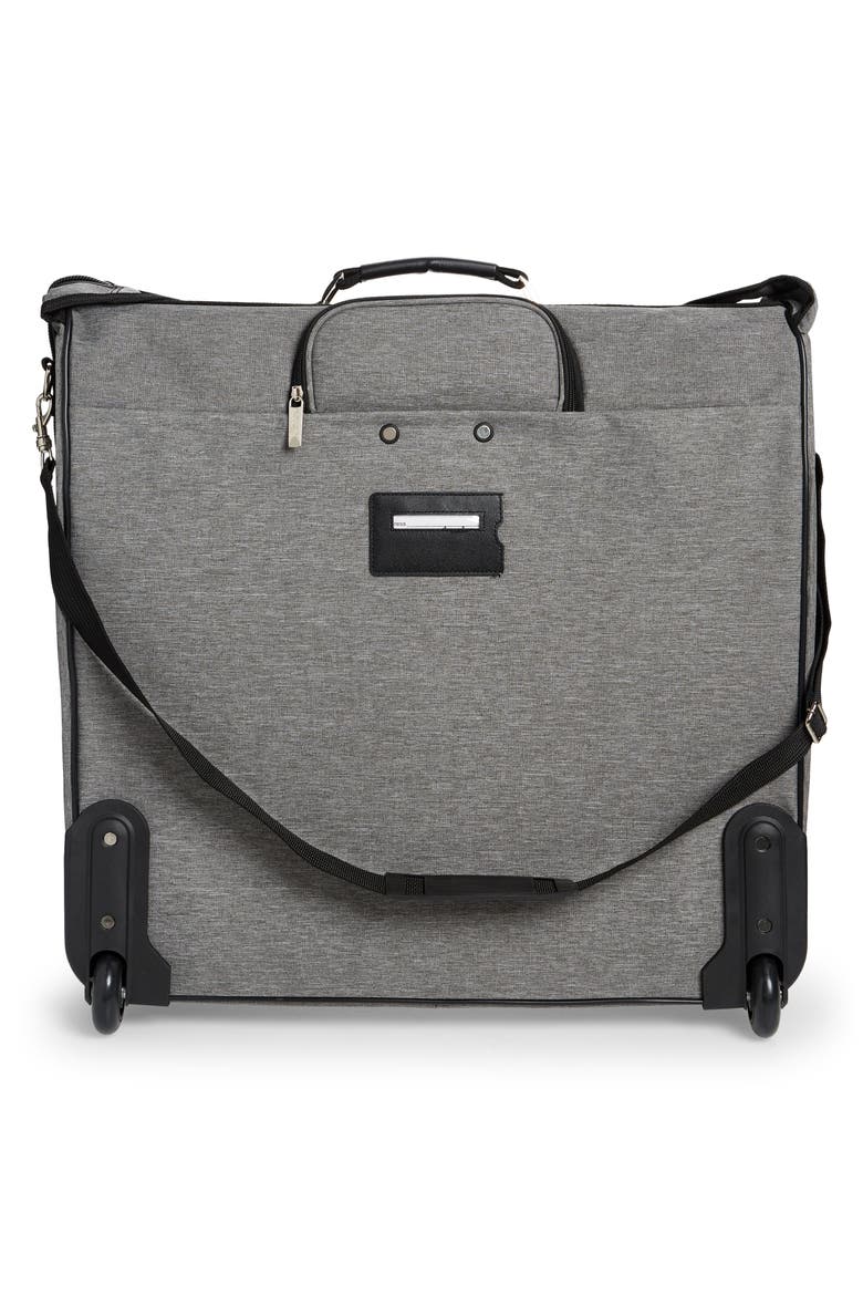 Rolling Garment Bag, Alternate, color, GRAY