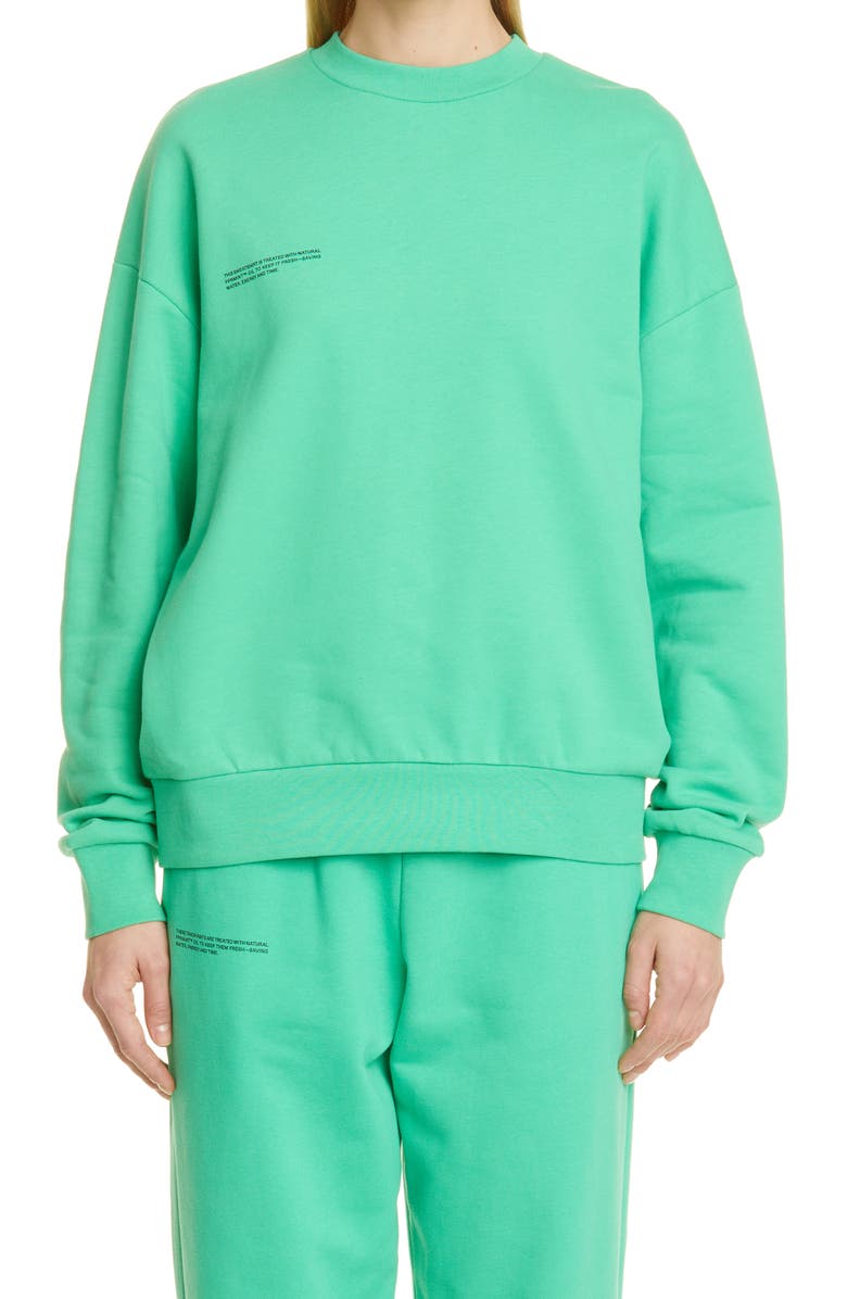 PANGAIA 365 PPRMINT<sup>™</sup> Unisex Organic Cotton Crewneck Sweatshirt, Main, color, 