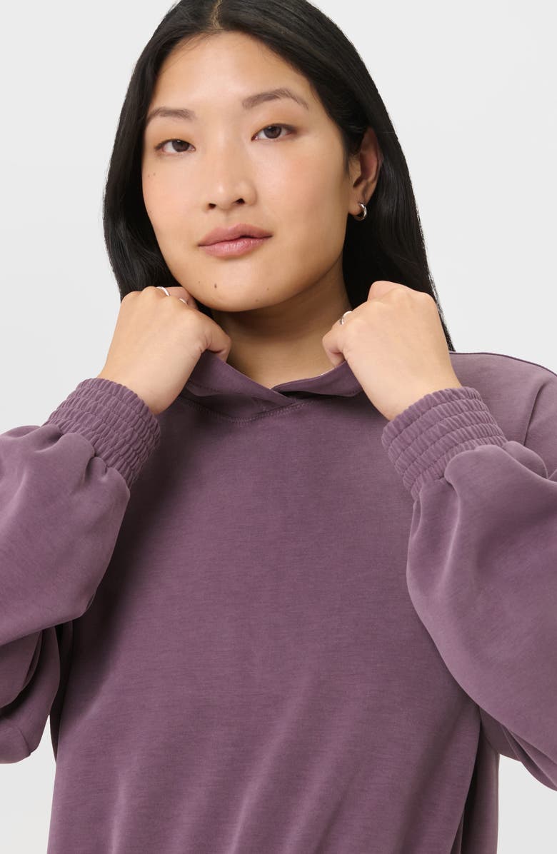 Sweaty Betty Sand Wash Cloud Weight Crop Hoodie, Alternate, color, Neptune Purple