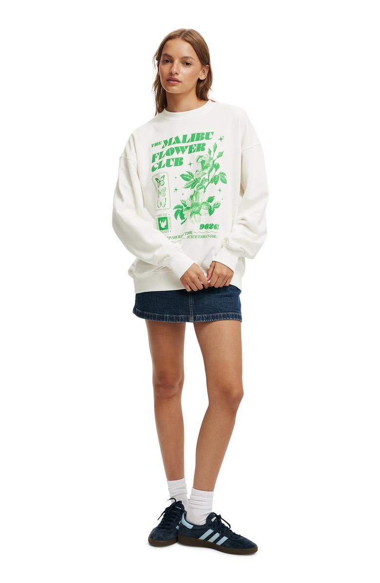 Cotton On Women's Classic Graphic Crew Sweatshirt, Alternate, color,