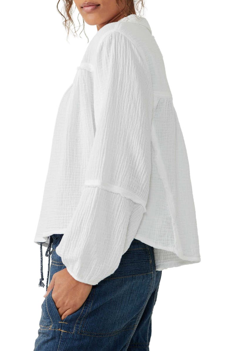 Free People Yucca Double Cloth Top, Alternate, color, 