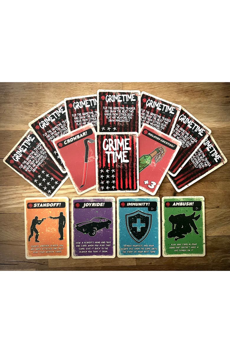 Psycho Killer Crimetime Expansion Party Card Game, Alternate, color, Red