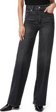 PAIGE Sasha High Waist Wide Leg Jeans
