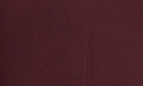 Kenneth Cole Luxe Twill Fitted Cropped Blazer With Lace Trim In Burgundy