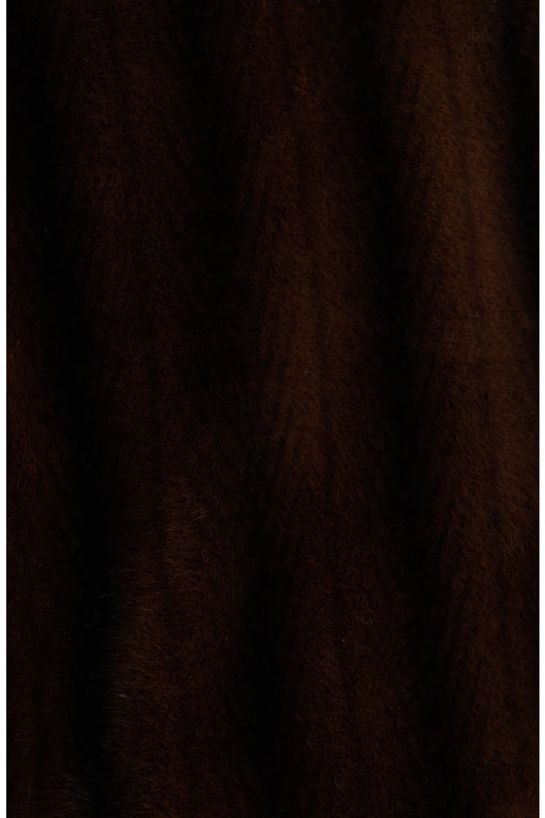 Faux Fur Vest, Alternate, color, CHOCOLATE