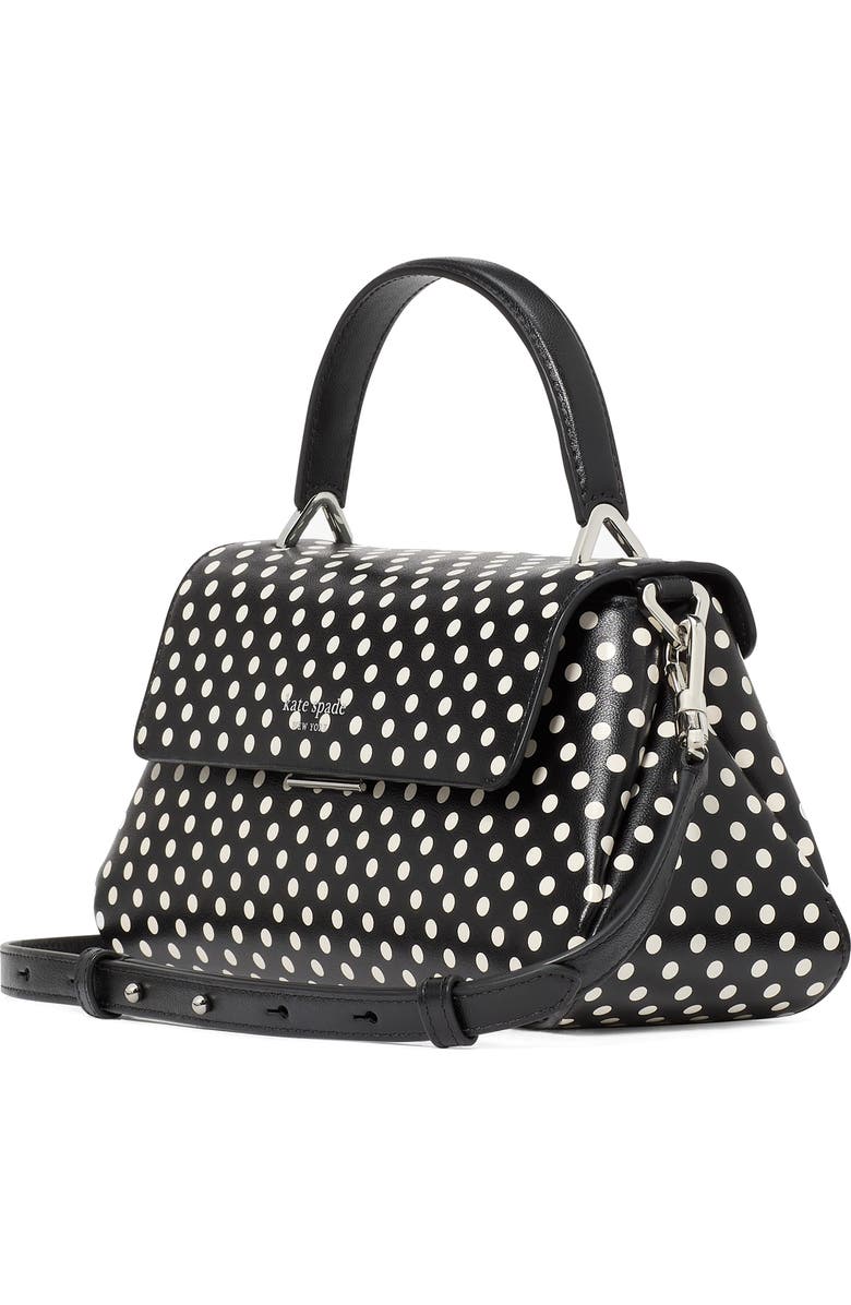Kate Spade New York grace dot fine leather top handle bag, Alternate, color,