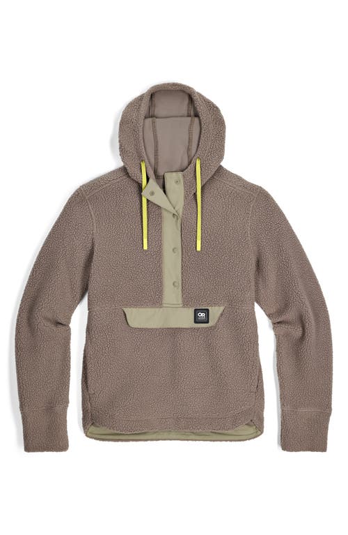Outdoor Research Grayland High Pile Fleece Hoodie In Neutral