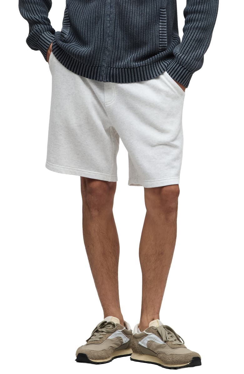 Barefoot Dreams<sup>®</sup> French Terry Shorts, Main, color, Heather White