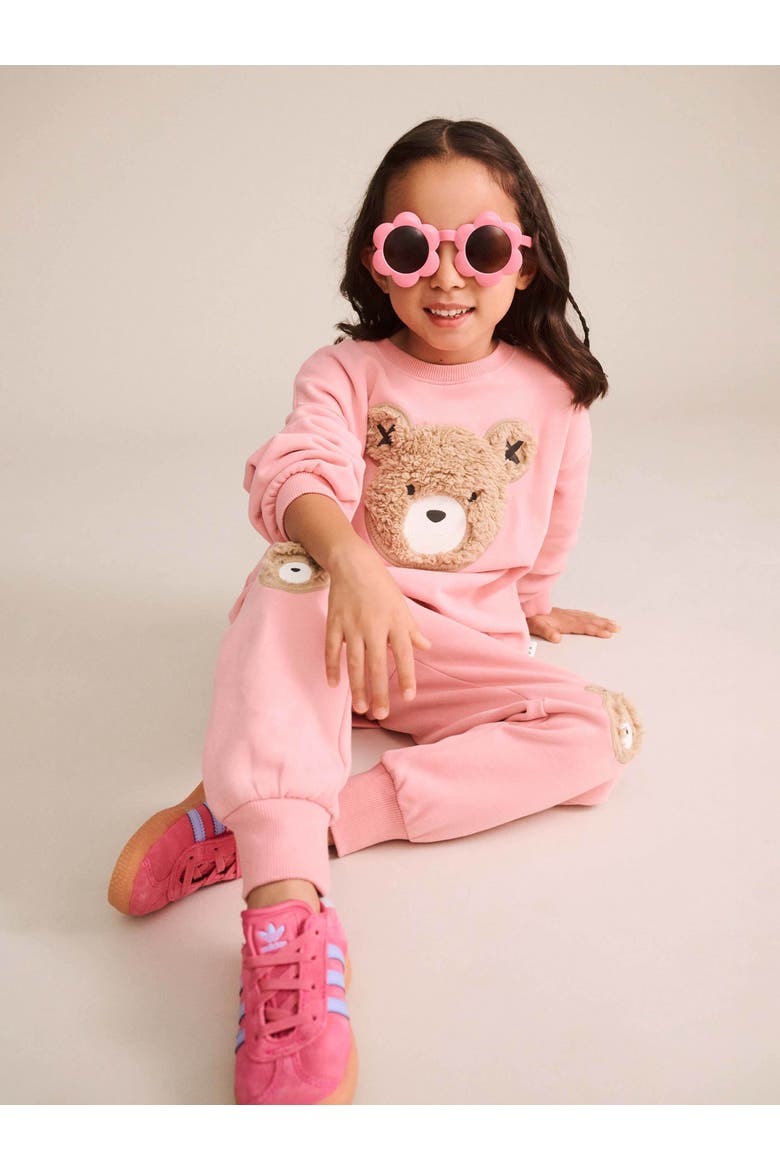 Furry Huxbear Sweatpant, Alternate, color, Vintage Pink