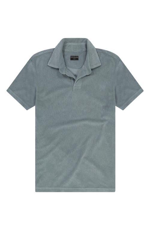 Goodlife Terry Cloth Polo In Laurel