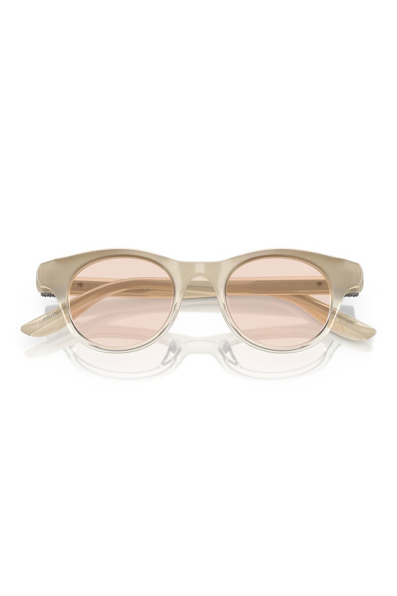 Pigalle 47mm Small Round Sunglasses, Alternate, color, WINE