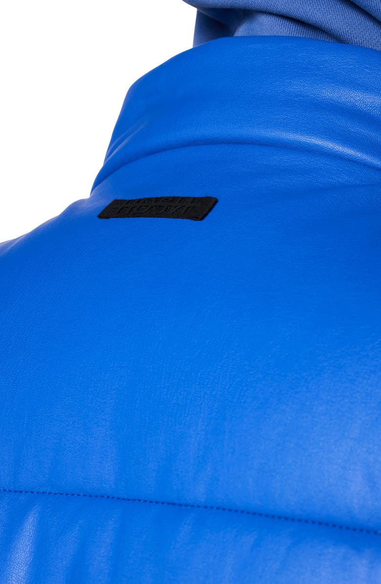 Hudson Jeans Faux Leather Puffer Vest, Alternate, color, 