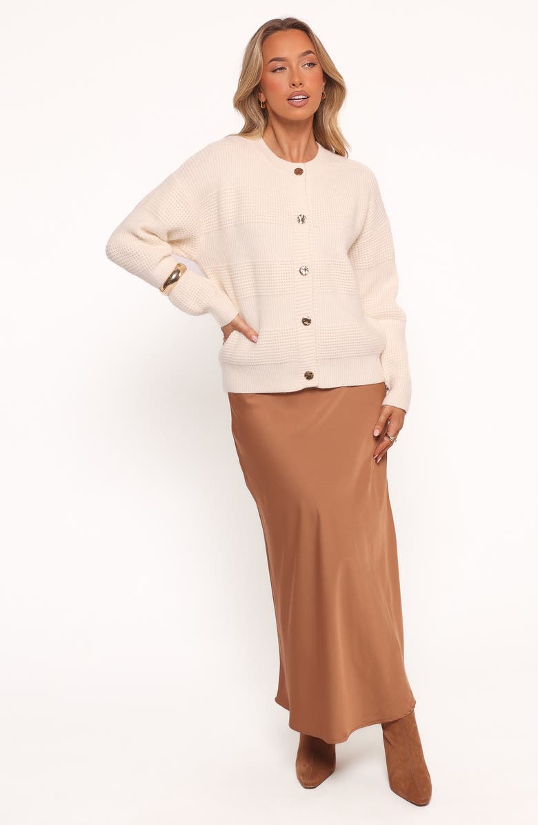 Petal & Pup Verago Mixed Stitch Cardigan, Alternate, color, Cream