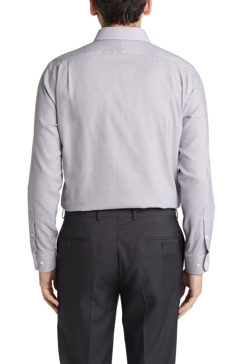 Nordstrom Trim Fit Non-Iron Jacquard Dress Shirt, Alternate, color, 
