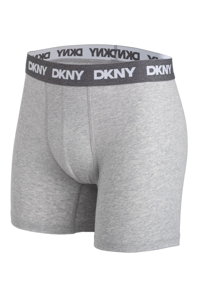 Cotton Stretch Pack of 4 Boxer Briefs, Alternate, color, BLACK/WHITE/GREY