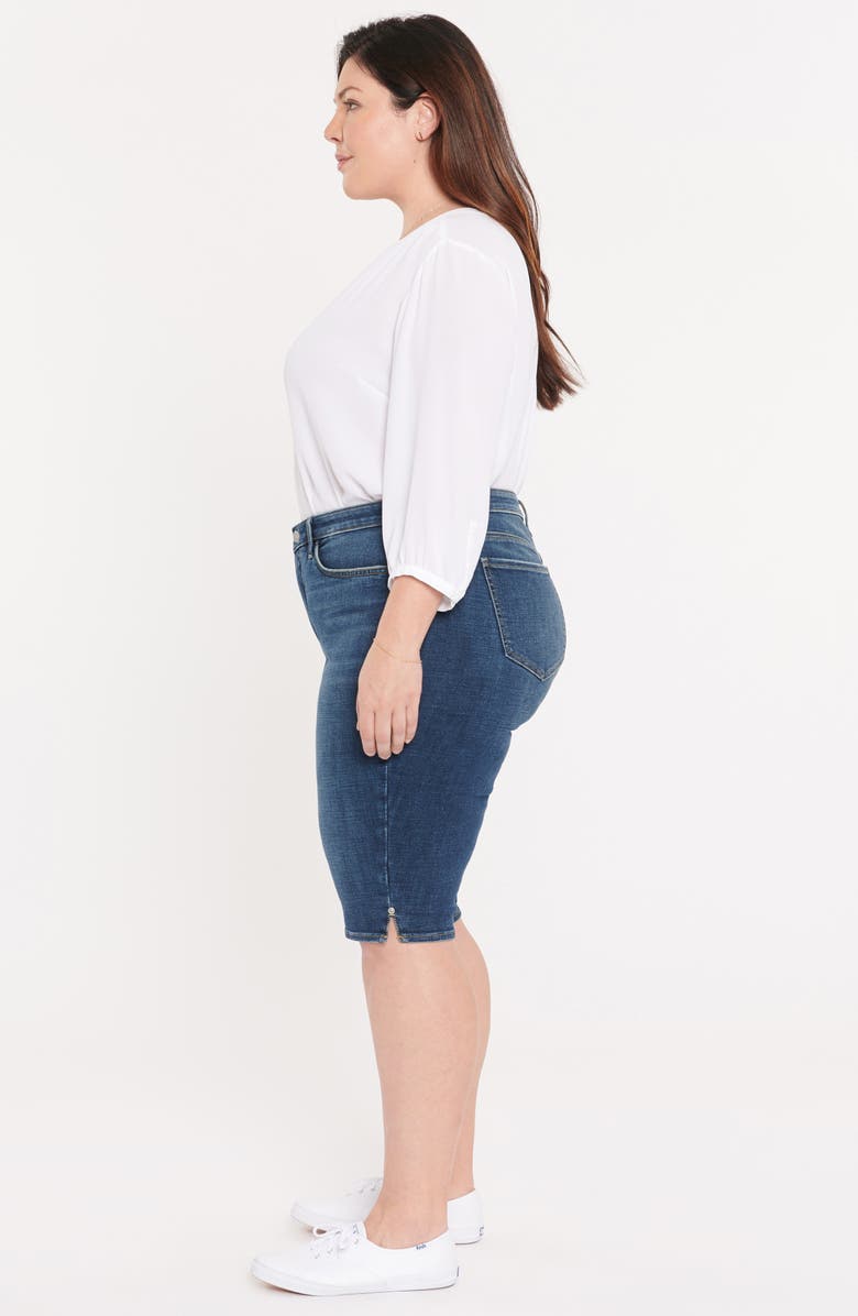 NYDJ Side Slit Denim Bermuda Shorts, Alternate, color, 