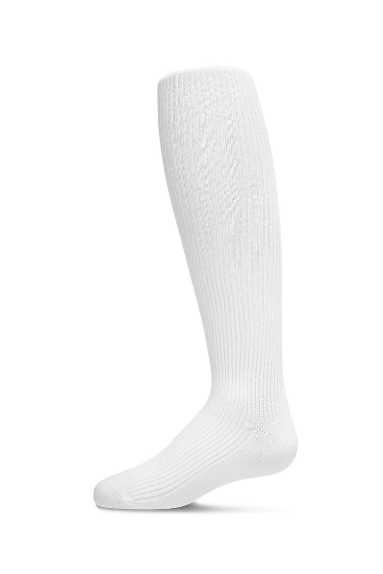 Thin Ribbed Basic Non-Binding Tights, Main, color, Winter White