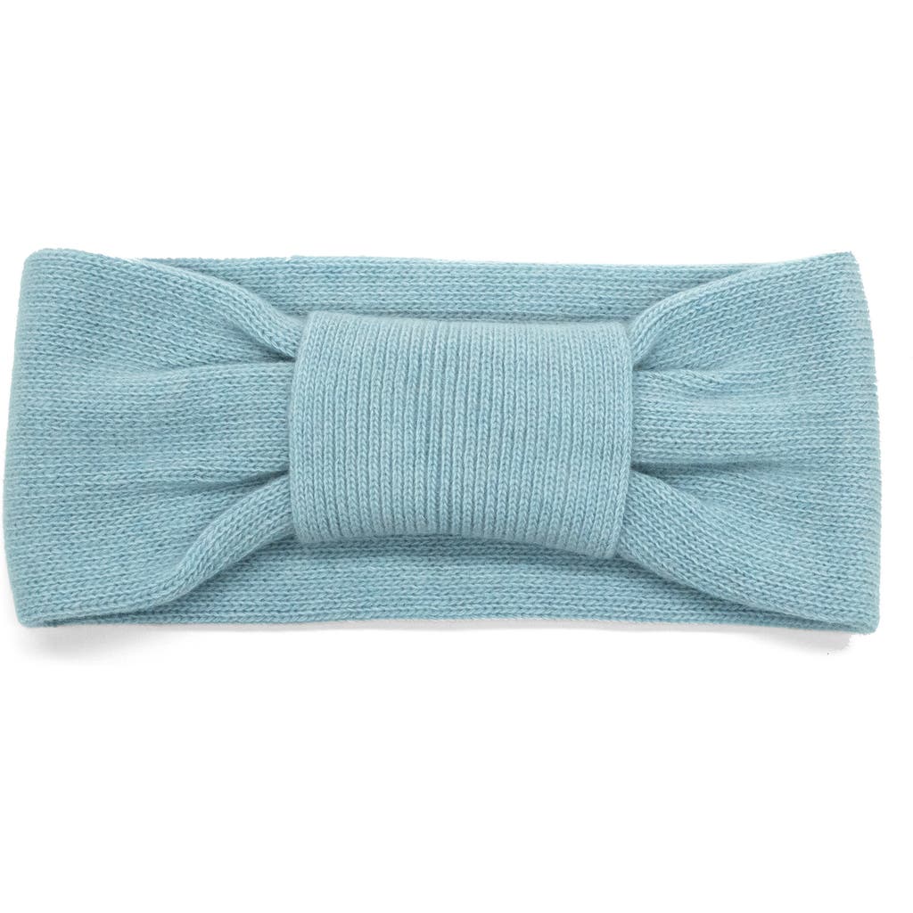 Portolano Cashmere Knot Headband In Blue