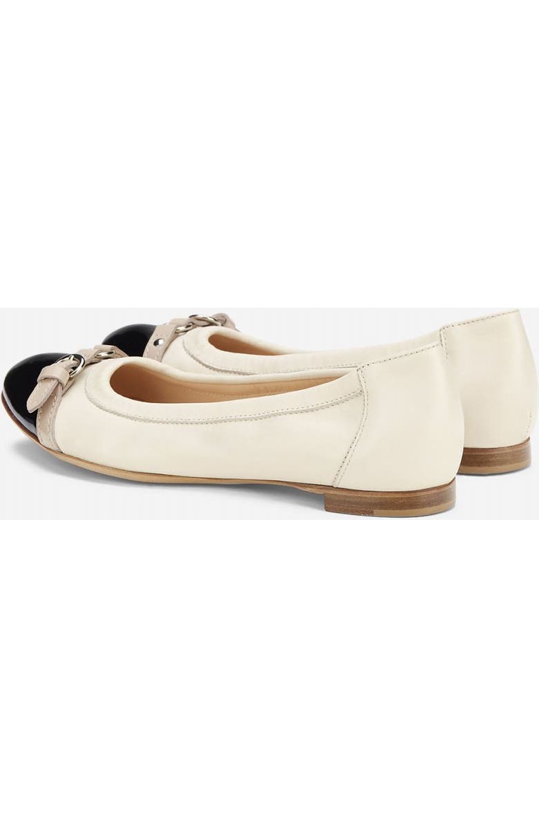 AGL Monika Cap Toe Ballet Flat, Alternate, color, Ivory