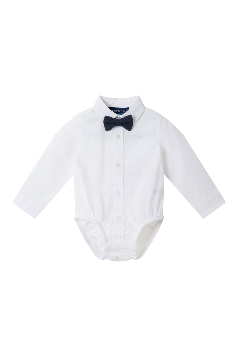 Bowtie, Vest, Button-Up Bodysuit & Pants Set, Alternate, color, BLUE
