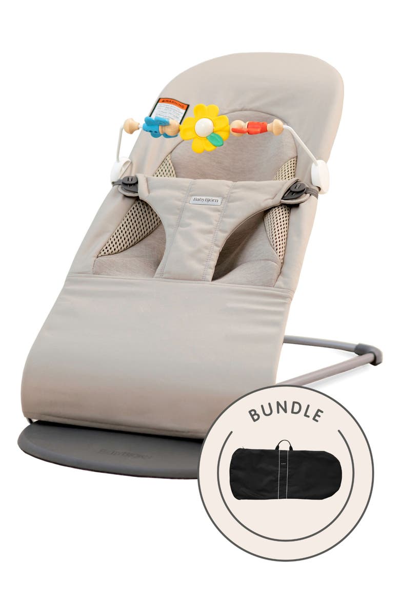 BabyBjörn Bouncer Balance Soft with Free Flying Friends Toy & Travel Bag, Main, color,