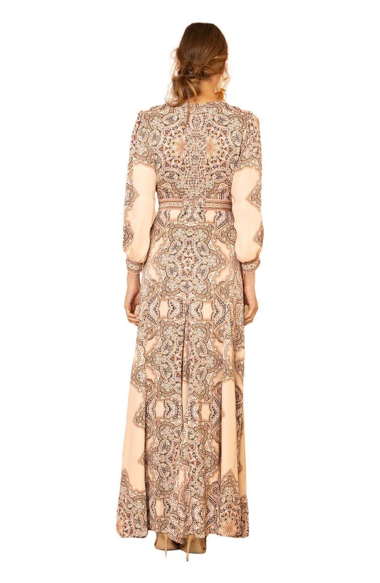 Hale Bob Belen Satin Maxi Dress, Alternate, color, 