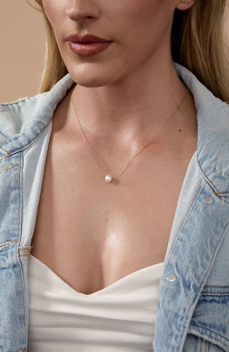 Set & Stones Margot Freshwater Pearl Pendant Necklace, Alternate, color, Gold