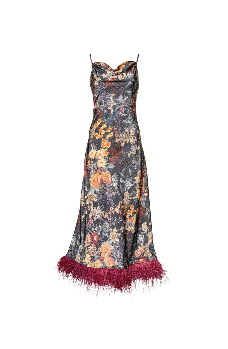 Vasiliki Mila Botanica Silky Feather Dress, Main, color, Botanical Floral