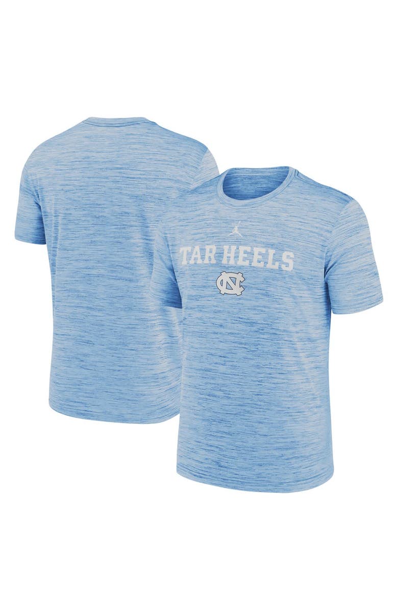 Jordan Brand Men's Jordan Brand Carolina Blue North Carolina Tar Heels 2025 Sideline Velocity Performance T-Shirt, Alternate, color,