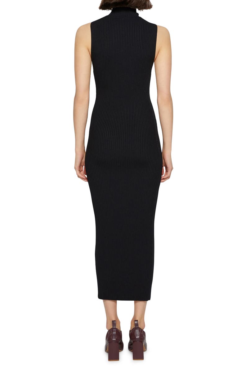 Simkhai Jonathan Simkhai Ava Compact Rib Sleeveless Turtleneck Dress, Alternate, color, 