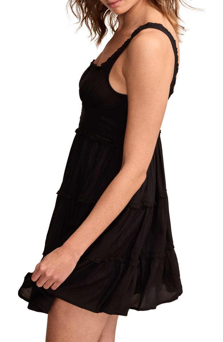 Lucky Brand Tiered Corset Minidress, Alternate, color, 