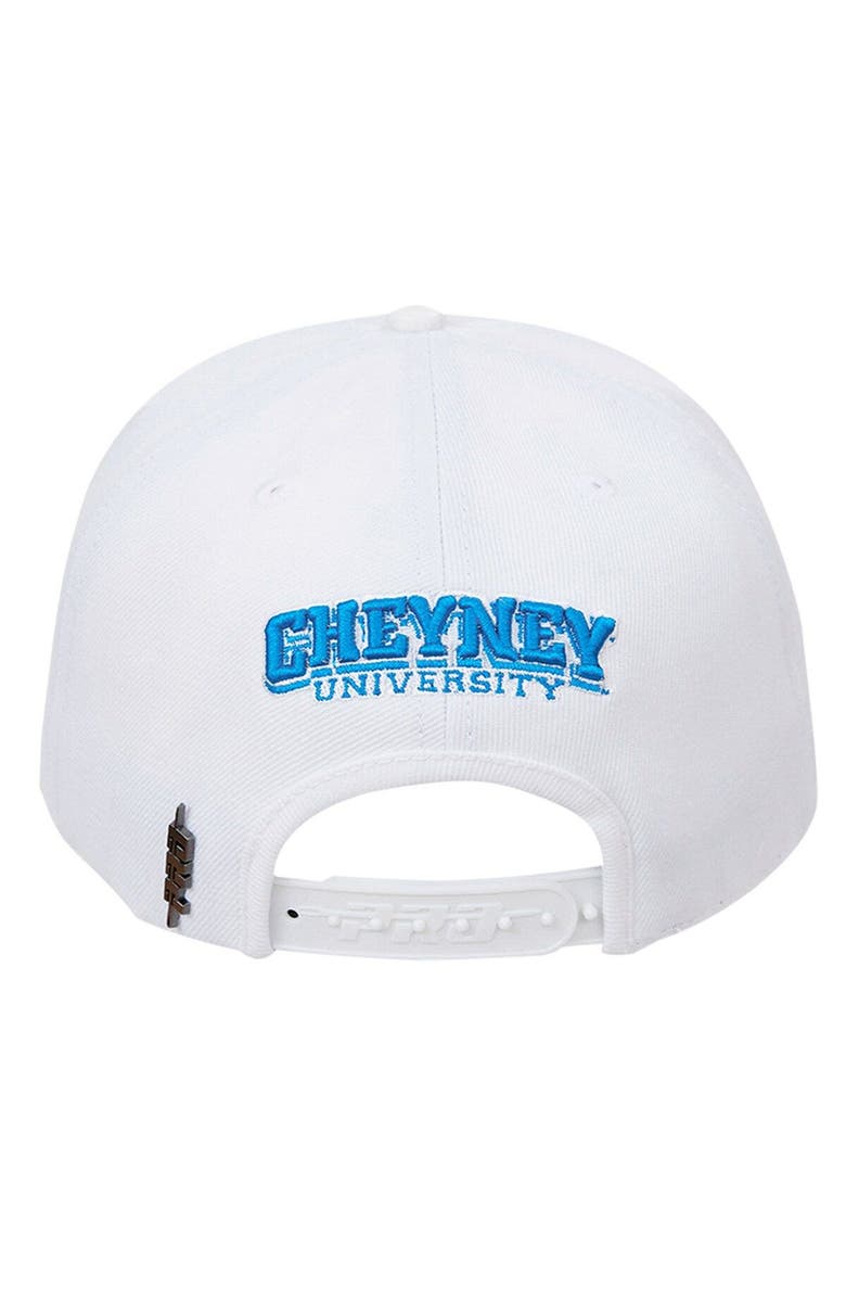 PRO STANDARD Men's Pro Standard White Cheyney Wolves Mascot Evergreen Wool Snapback Hat, Alternate, color, White