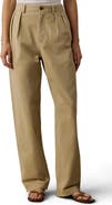 Faherty Seafarer Wide Leg Pleated Chino Pants