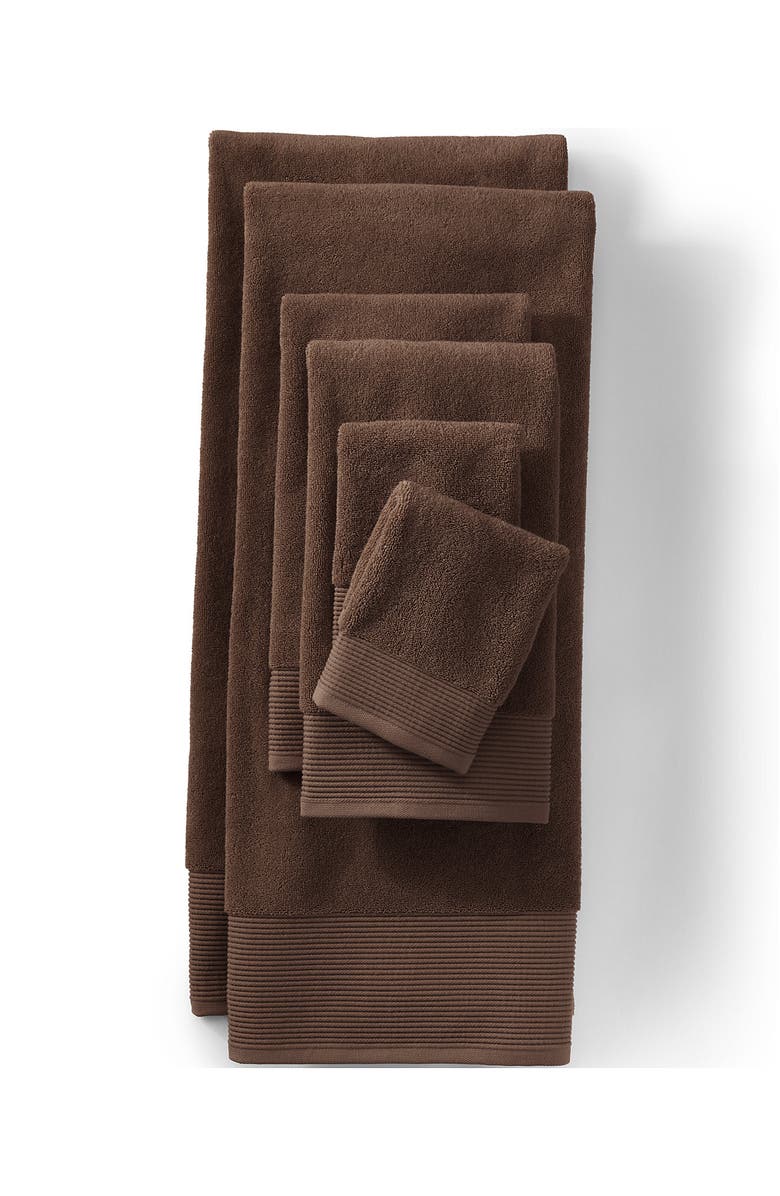 Lands' End Premium Supima Cotton Towel, Main, color, Dark Walnut Brown
