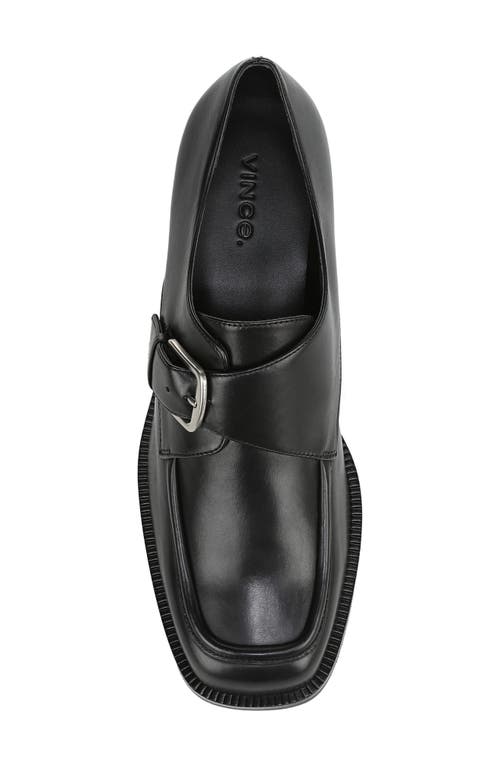 Vince Lennox Monk Strap Shoe In Black