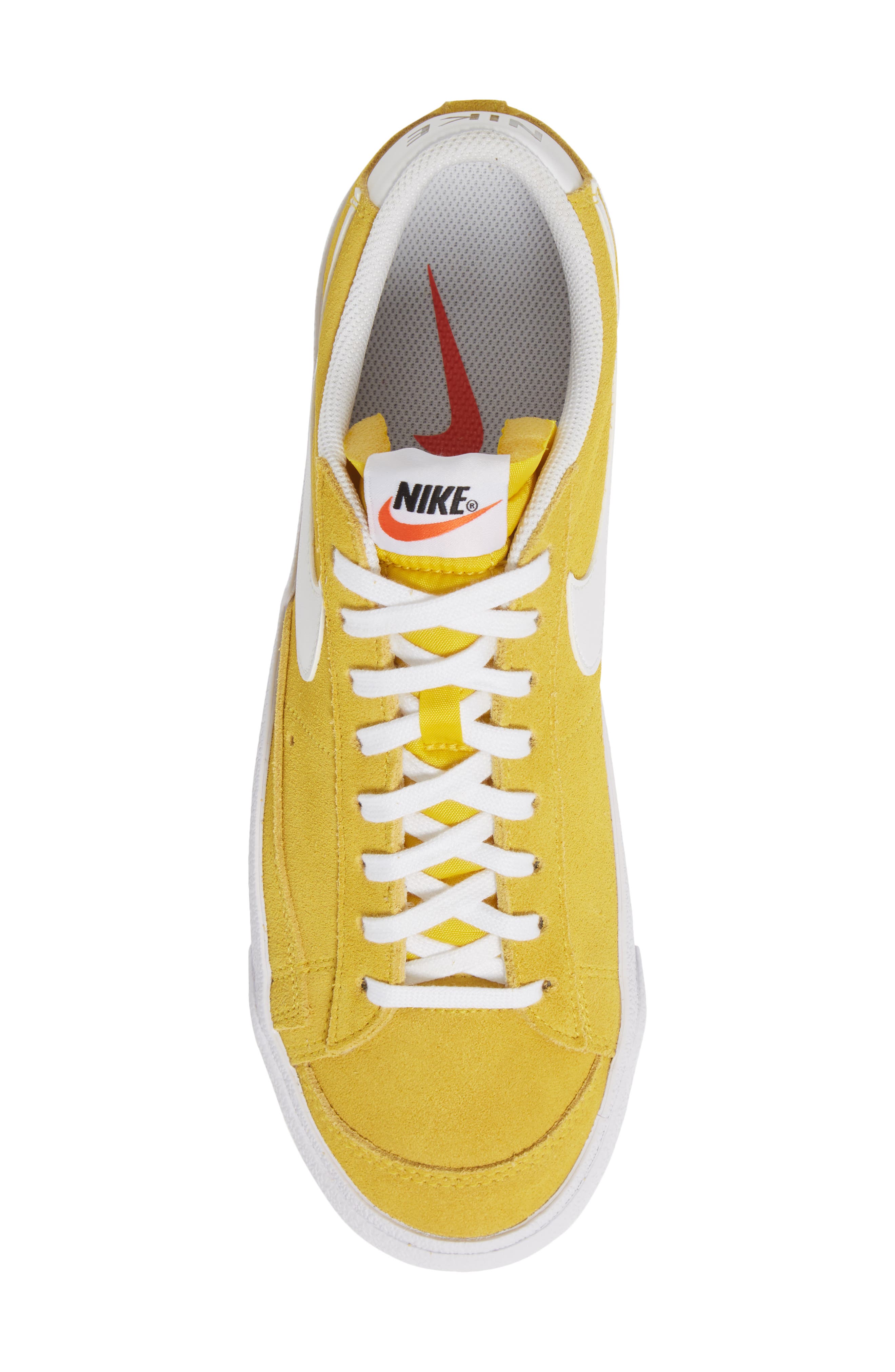 Blazer Low '77 Suede Sneaker, Alternate, color, YELLOW/ WHITE