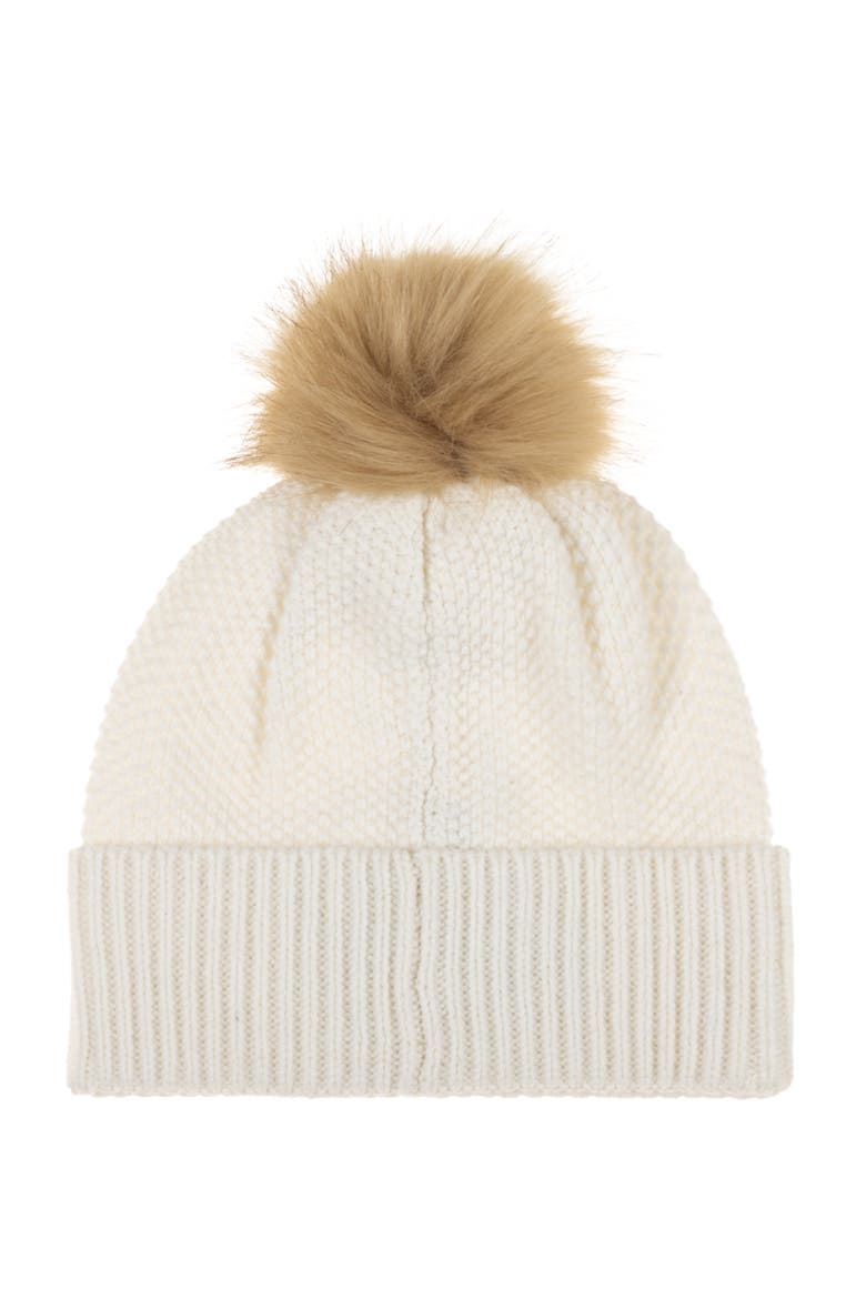 direct embroidery cable hat, Alternate, color, cream