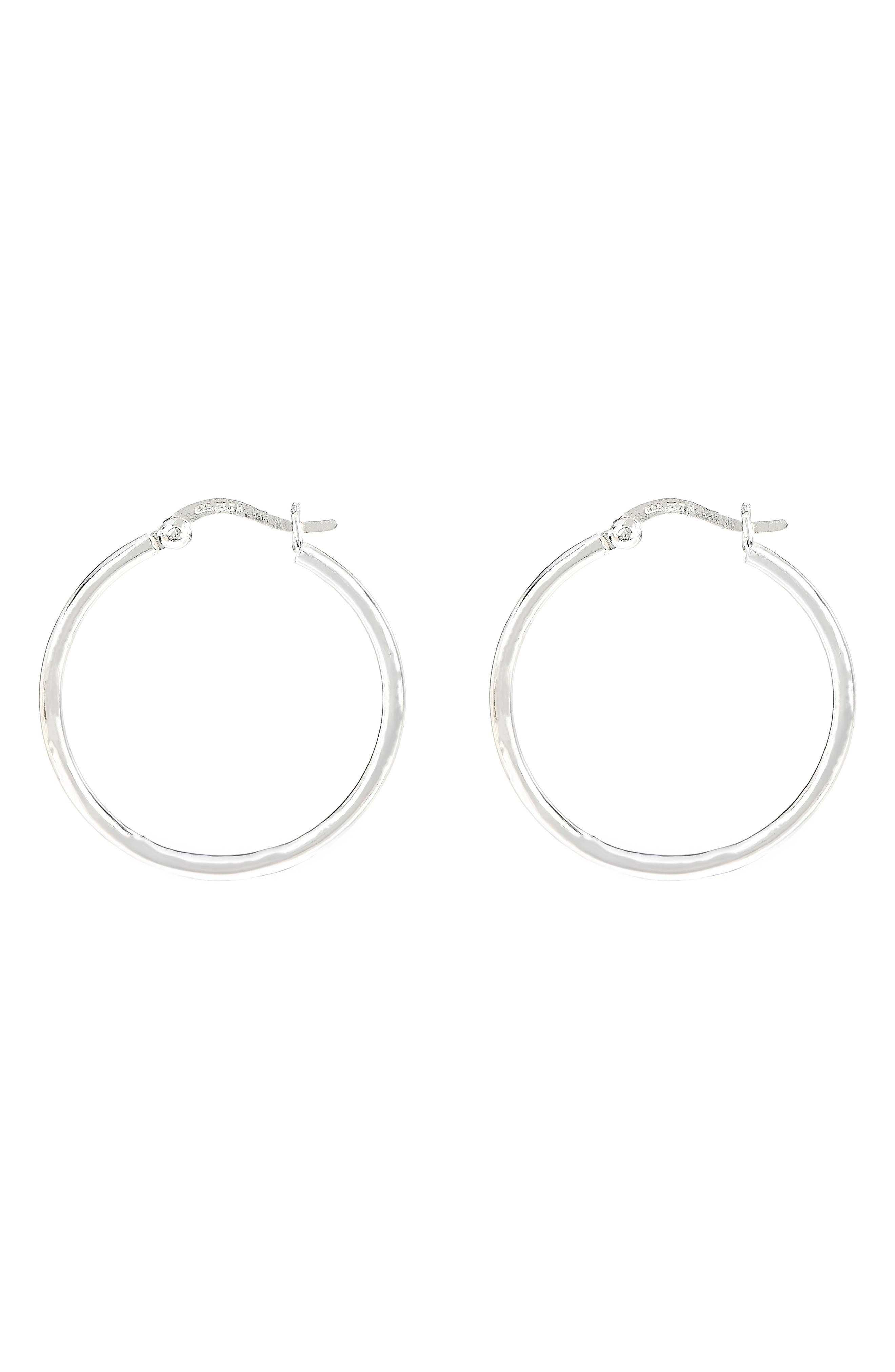 AMERICAN EXCHANGE Sterling Silver Hoop Earrings